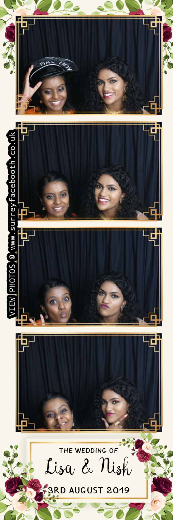 Lisa and Nish's Wedding | View more photos from the event at galleries.surreyfacebooth.co.uk/u/Surrey-FaceBooth/Lisa-and-Nishs-Wedding